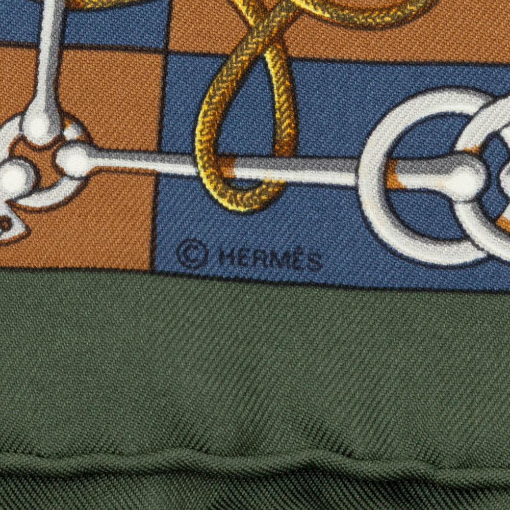 Hermès Cliquetis Handkerchief Vert – vue 2 – GABY PARIS