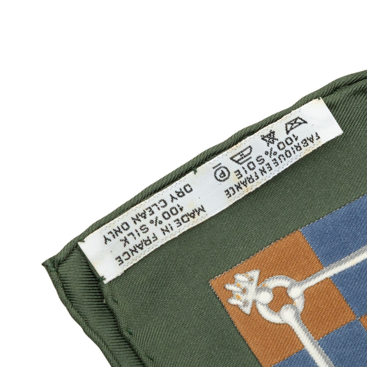 Hermès Cliquetis Handkerchief Vert – vue 4 – GABY PARIS