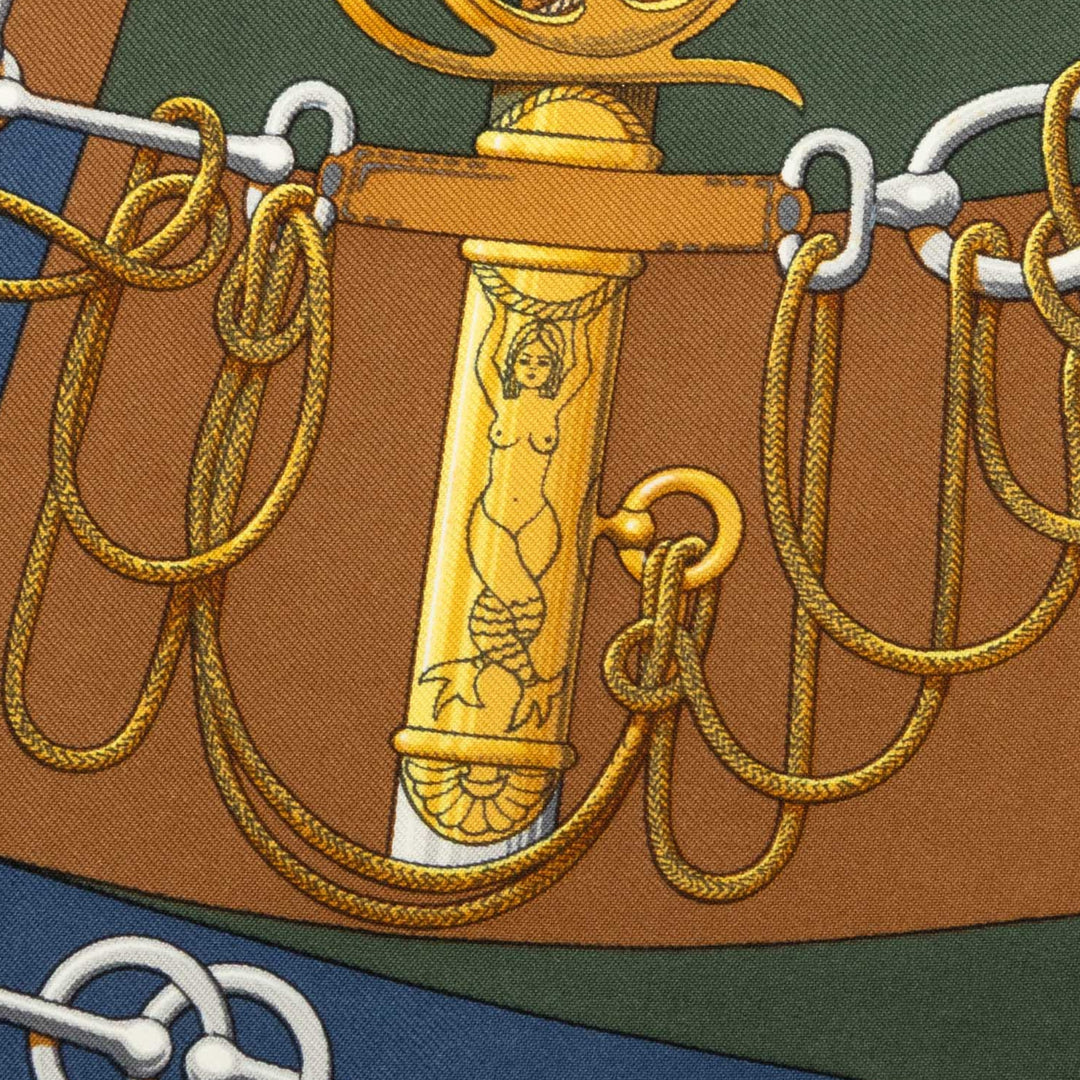 Hermès Cliquetis Handkerchief Vert – vue 5 – GABY PARIS