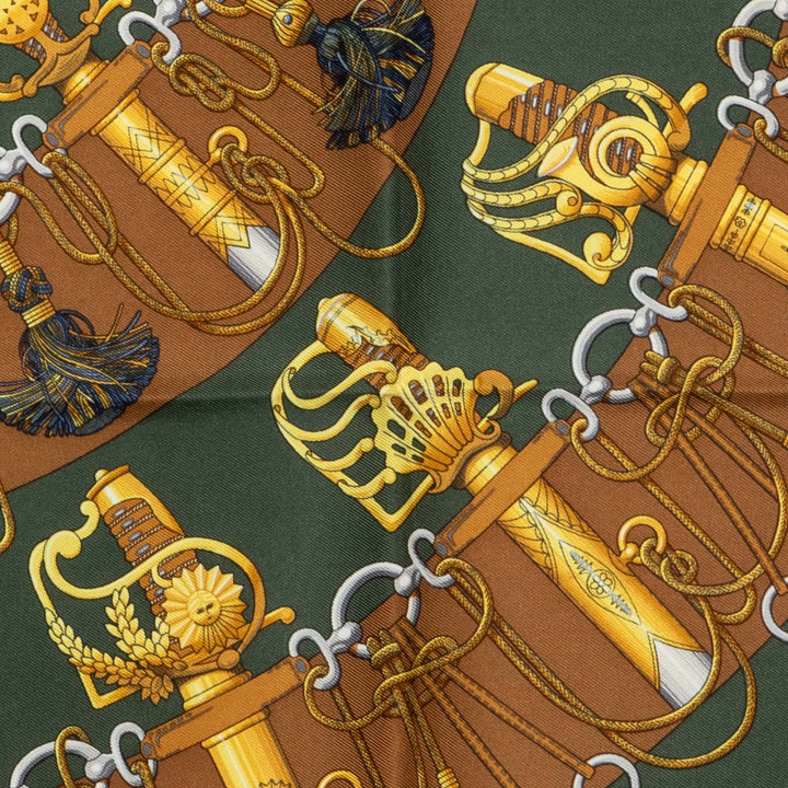 Hermès Cliquetis Handkerchief Vert – vue 6 – GABY PARIS