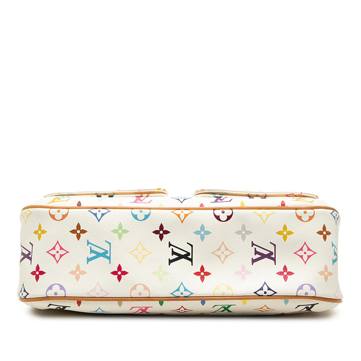 Louis Vuitton Lodge GM Monogram Multicolore Blanc – vue 3 – GABY PARIS