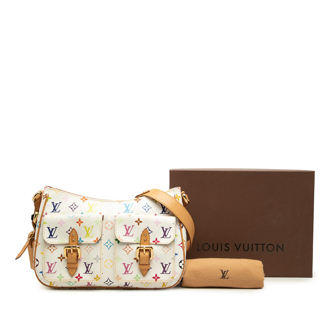 Louis Vuitton Lodge GM Monogram Multicolore Blanc – vue 7 – GABY PARIS