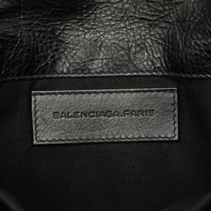 Balenciaga Motocross Giant 12 Enveloppe Pochette Cuir d'agneau Noir