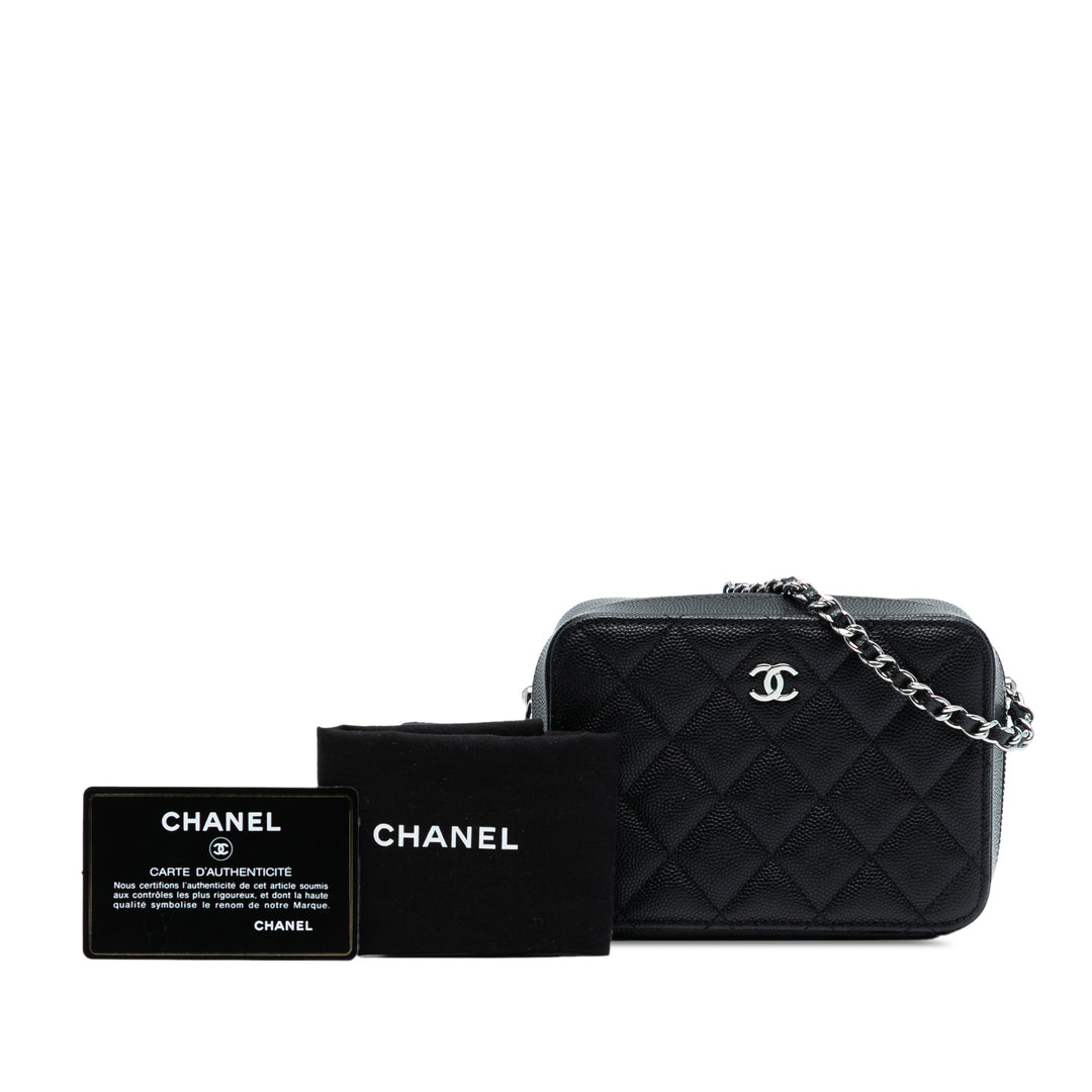 Chanel CC Matelassé Caviar Sac caméra