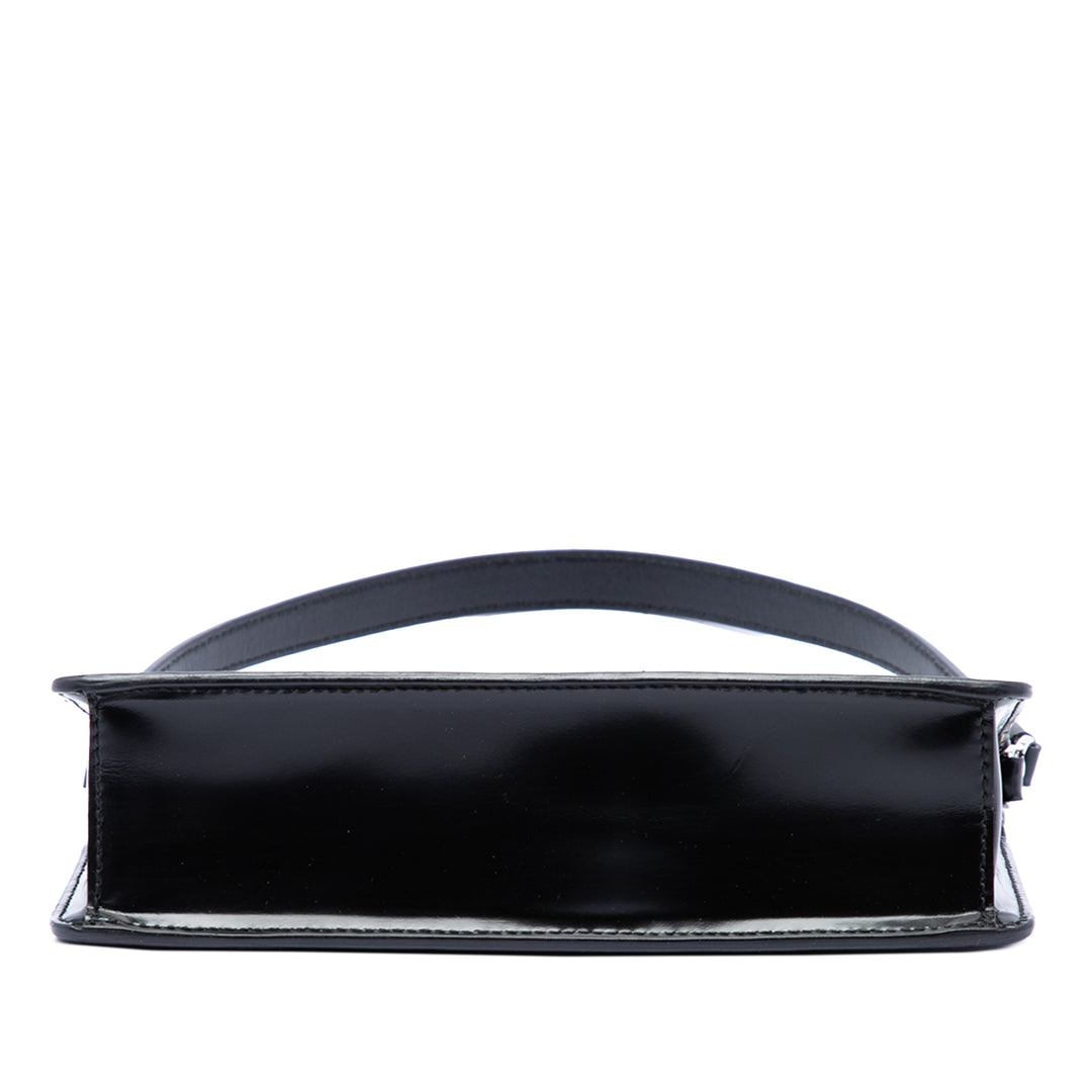 Prada Sac porté épaule Spazzolato Mini Noir – vue 3 – GABY PARIS