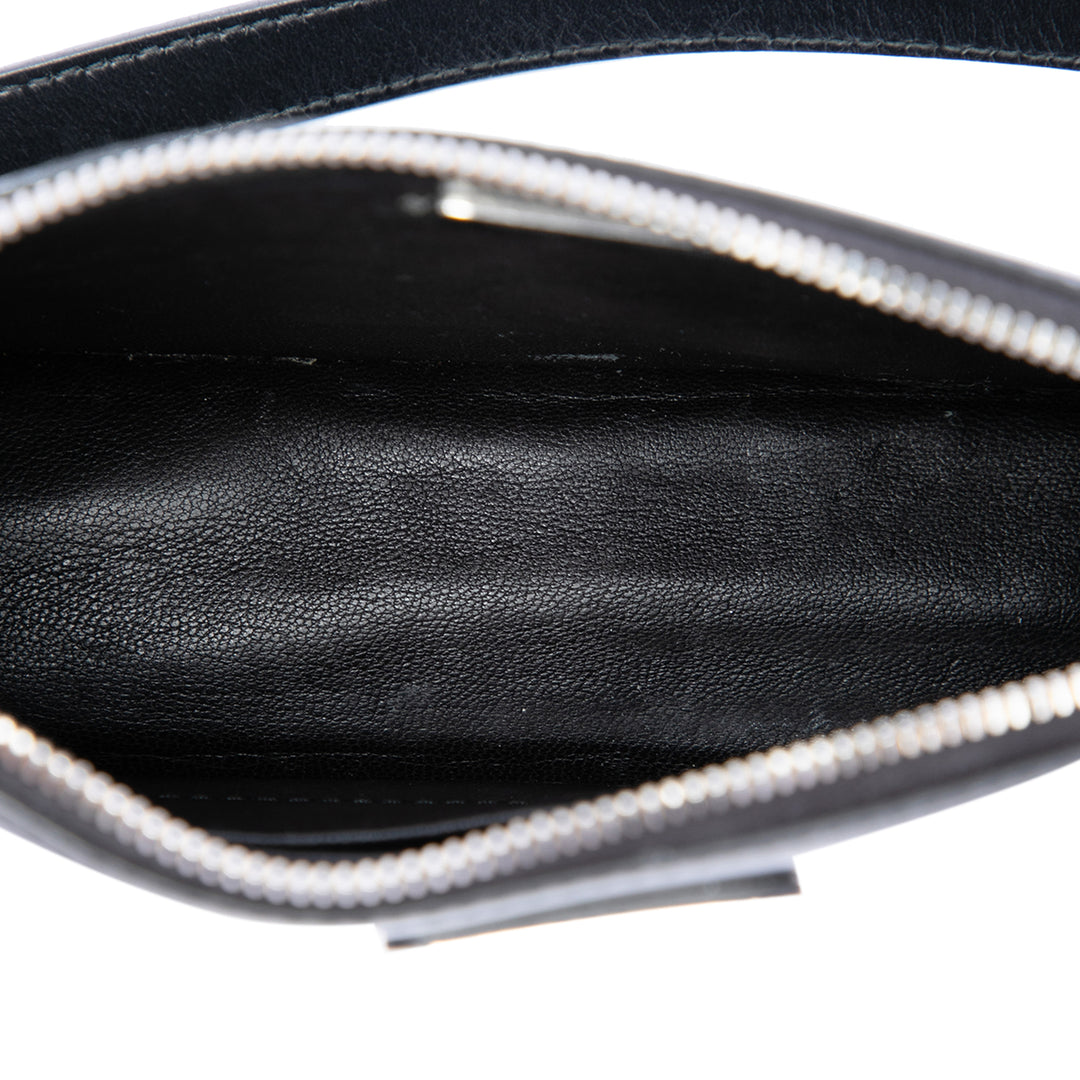 Prada Sac porté épaule Spazzolato Mini Noir – vue 4 – GABY PARIS
