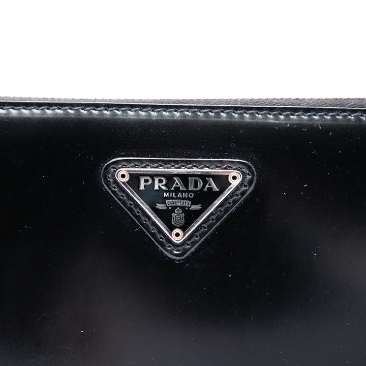 Prada Sac porté épaule Spazzolato Mini Noir – vue 5 – GABY PARIS