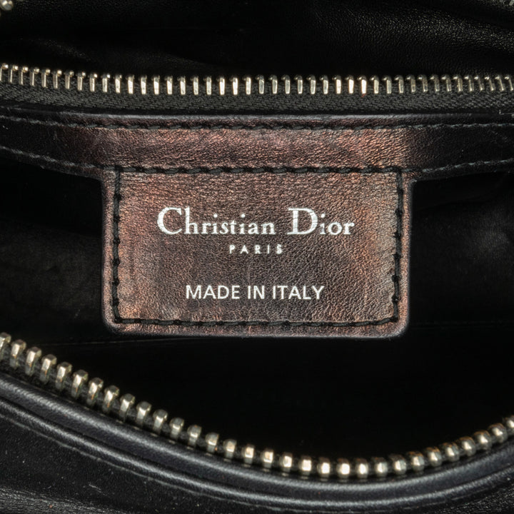 Medium Calfskin Pockets Lady Dior Black - Gaby Paris