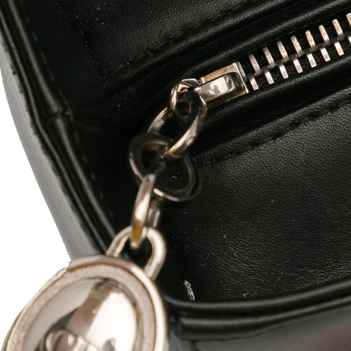 Medium Calfskin Pockets Lady Dior Black - Gaby Paris