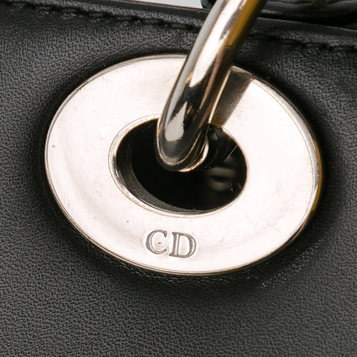 Medium Calfskin Pockets Lady Dior Black - Gaby Paris
