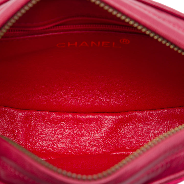 Chanel CC Embellished Daim Pompon Oval Sac porté croisé