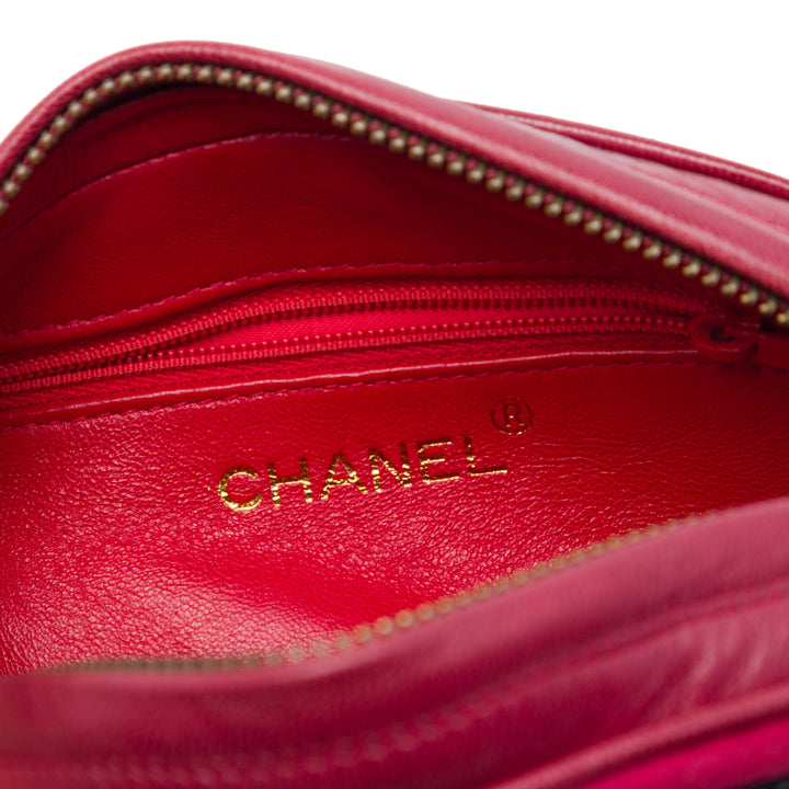 Chanel CC Embellished Daim Pompon Oval Sac porté croisé
