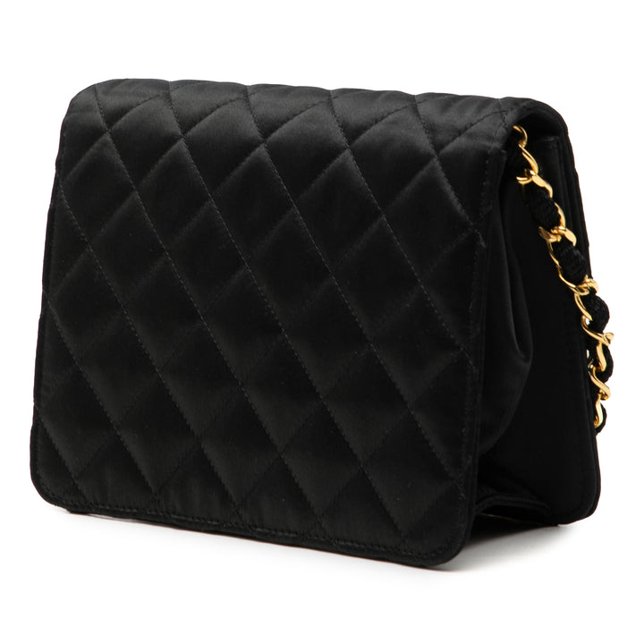 Chanel Mini Square Classic Satin Simple rabat