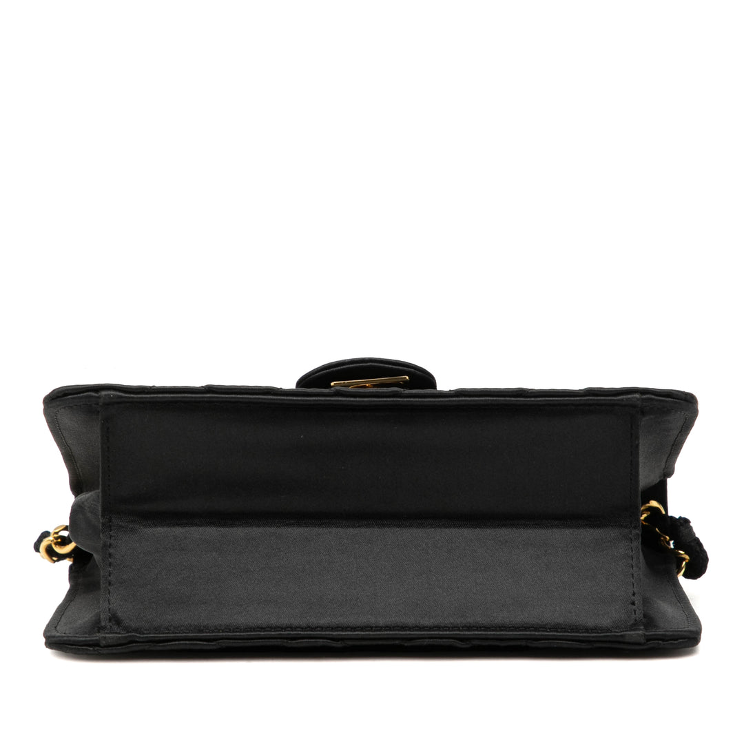 Chanel Mini Square Classic Satin Simple rabat