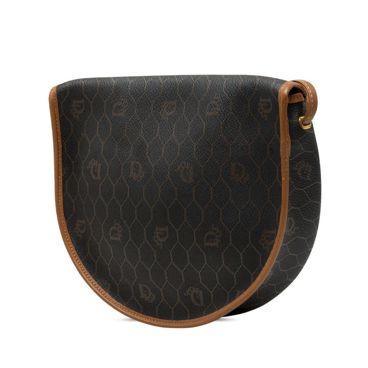 Dior Honeycomb Sac Toile enduite Noir