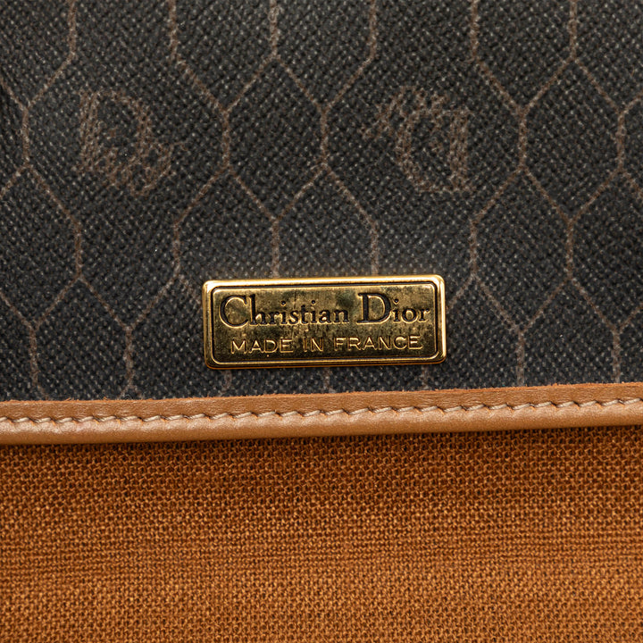 Dior Honeycomb Sac Toile enduite Noir