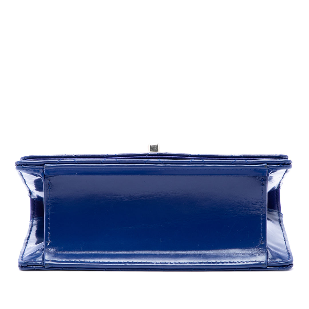 Chanel CC Matelassé Cuir verni Simple rabat