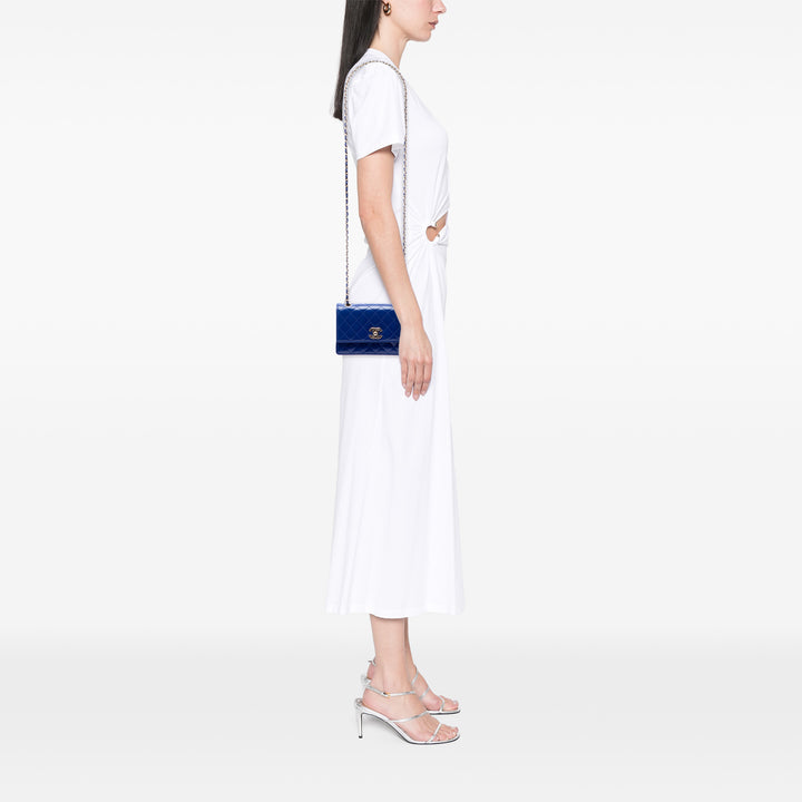 Chanel CC Matelassé Cuir verni Simple rabat