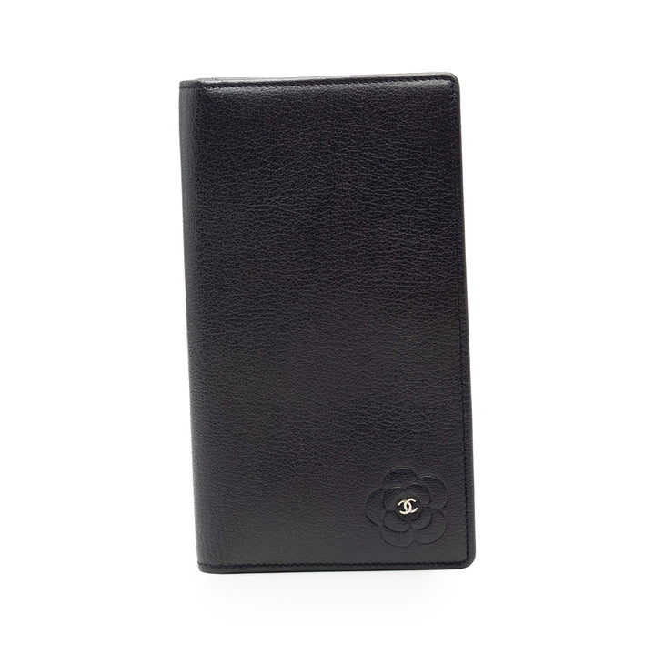 Chanel CC Cuir de veau Camellia Portefeuille long