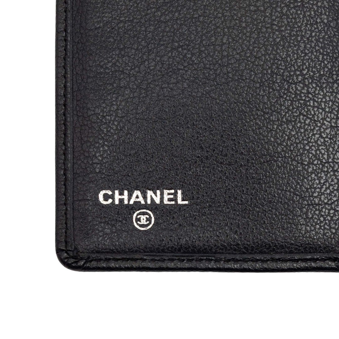 Chanel CC Cuir de veau Camellia Portefeuille long