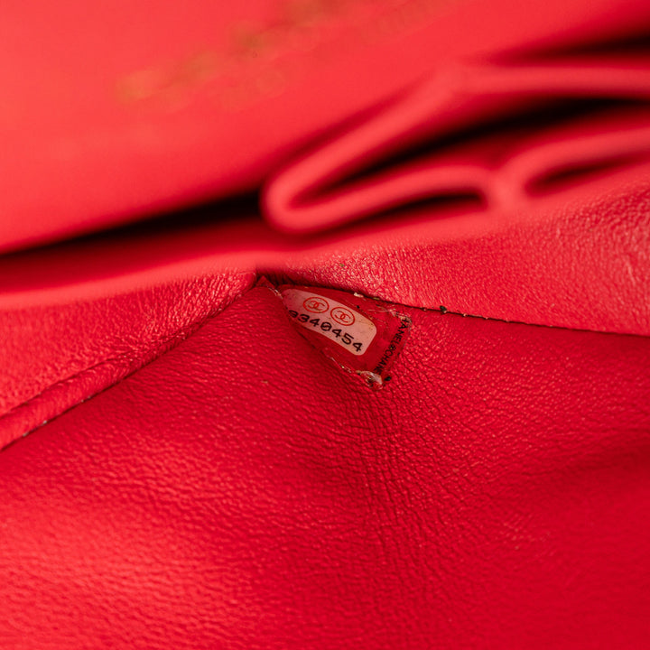 Medium Classic Caviar Double Flap Red - Gaby Paris