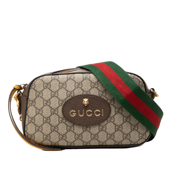 Gucci Web Neo Vintage Sac GG Supreme Beige – vue principale – GABY PARIS
