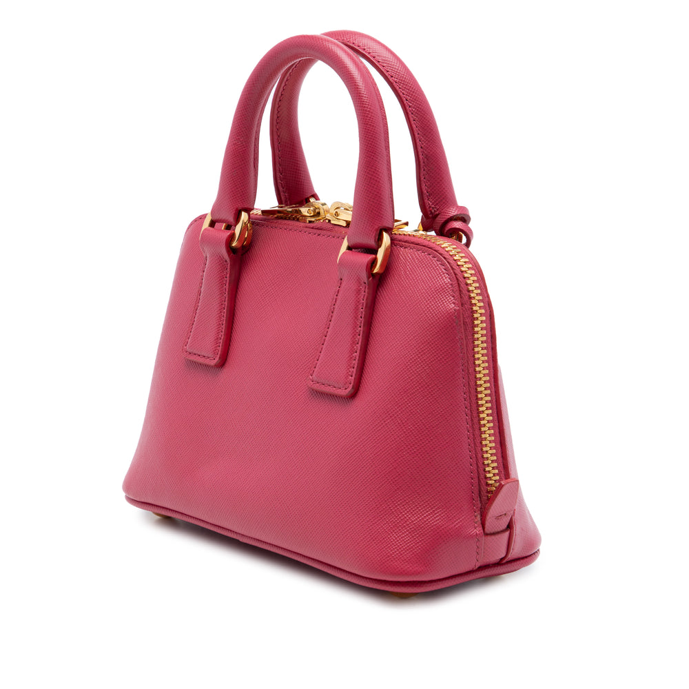 Prada Sac à main Lux Promenade Saffiano Mini Rose – vue 2 – GABY PARIS
