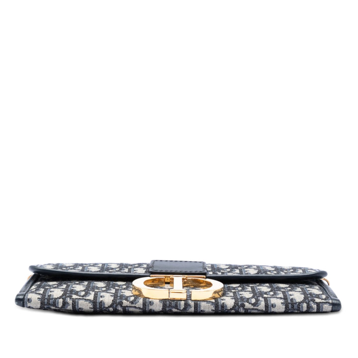 Dior Oblique Toile 30 Montaigne Pochette avec chaîne