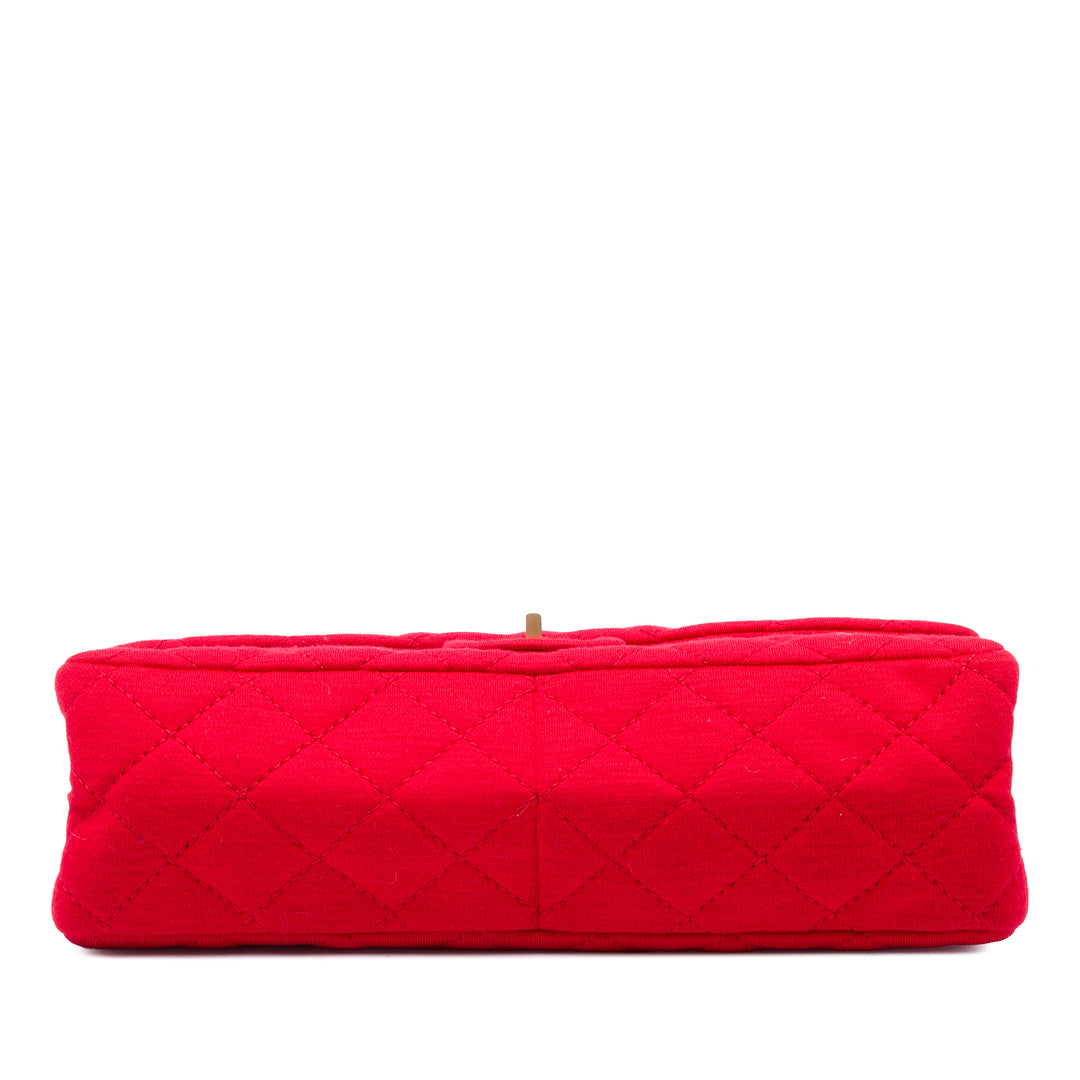 Chanel Sac porté épaule Matelassé Jersey Reissue 2.55 Double rabat 226 Rouge – vue 3 – GABY PARIS