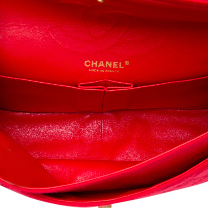 Chanel Sac porté épaule Matelassé Jersey Reissue 2.55 Double rabat 226 Rouge – vue 4 – GABY PARIS