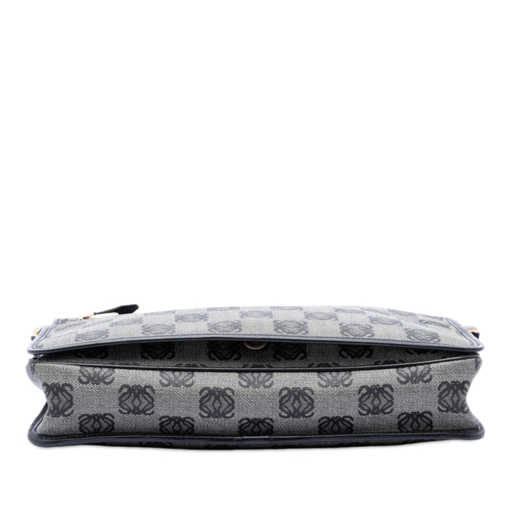 LOEWE Anagram Coated Toile Messenger Sac
