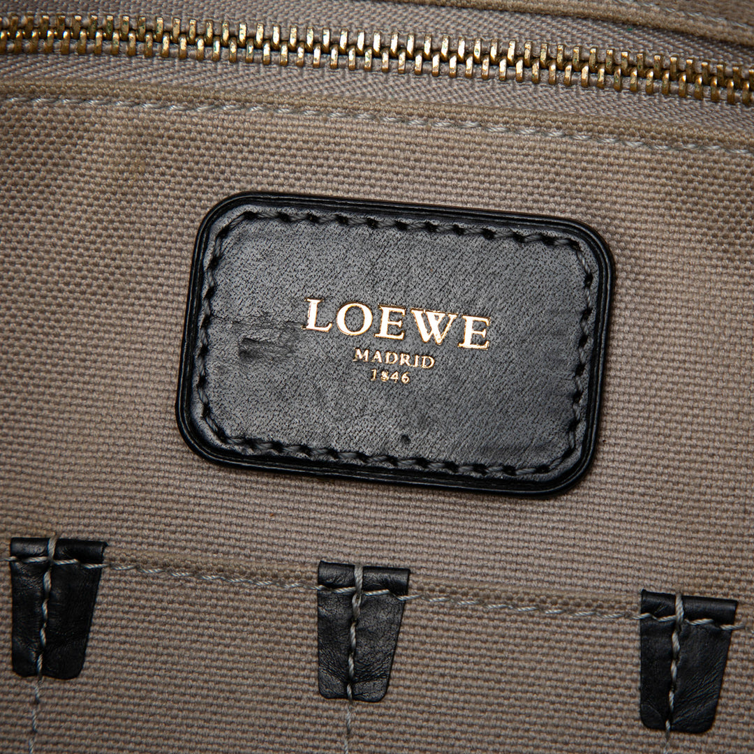 LOEWE Anagram Coated Toile Messenger Sac