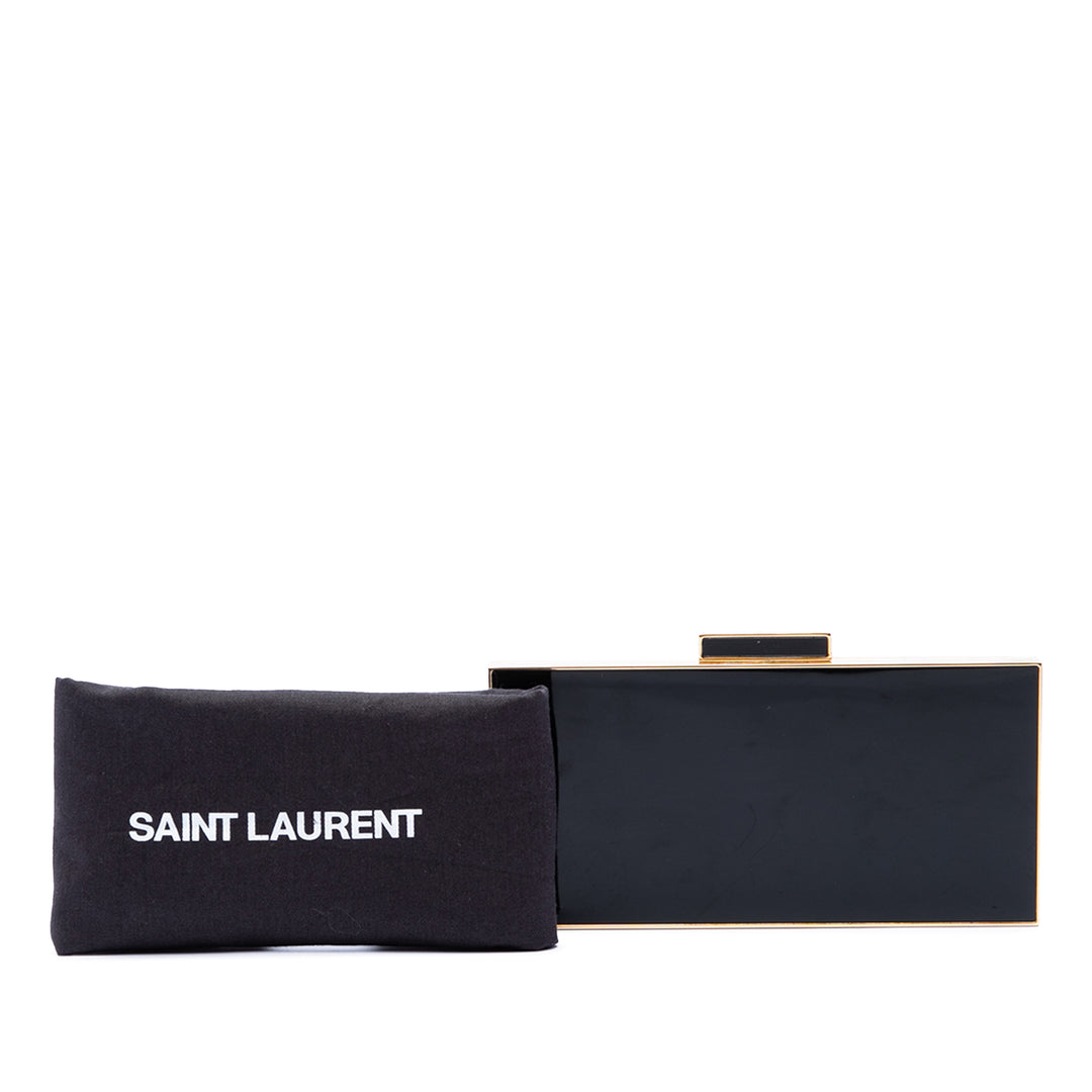 Saint Laurent Acrylic Boîte Minaudiere Pochette