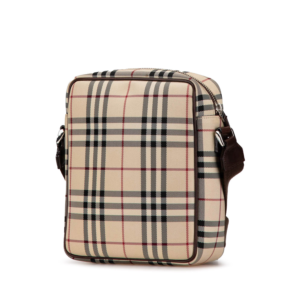 Burberry House Check Canvas Crossbody Brown - GABY PARIS