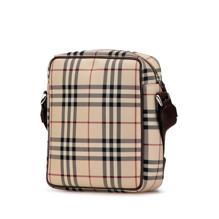 Burberry House Check Canvas Crossbody Brown - GABY PARIS