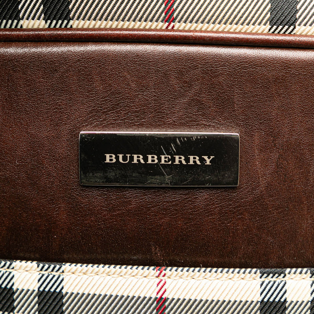 Burberry House Check Canvas Crossbody Brown - GABY PARIS