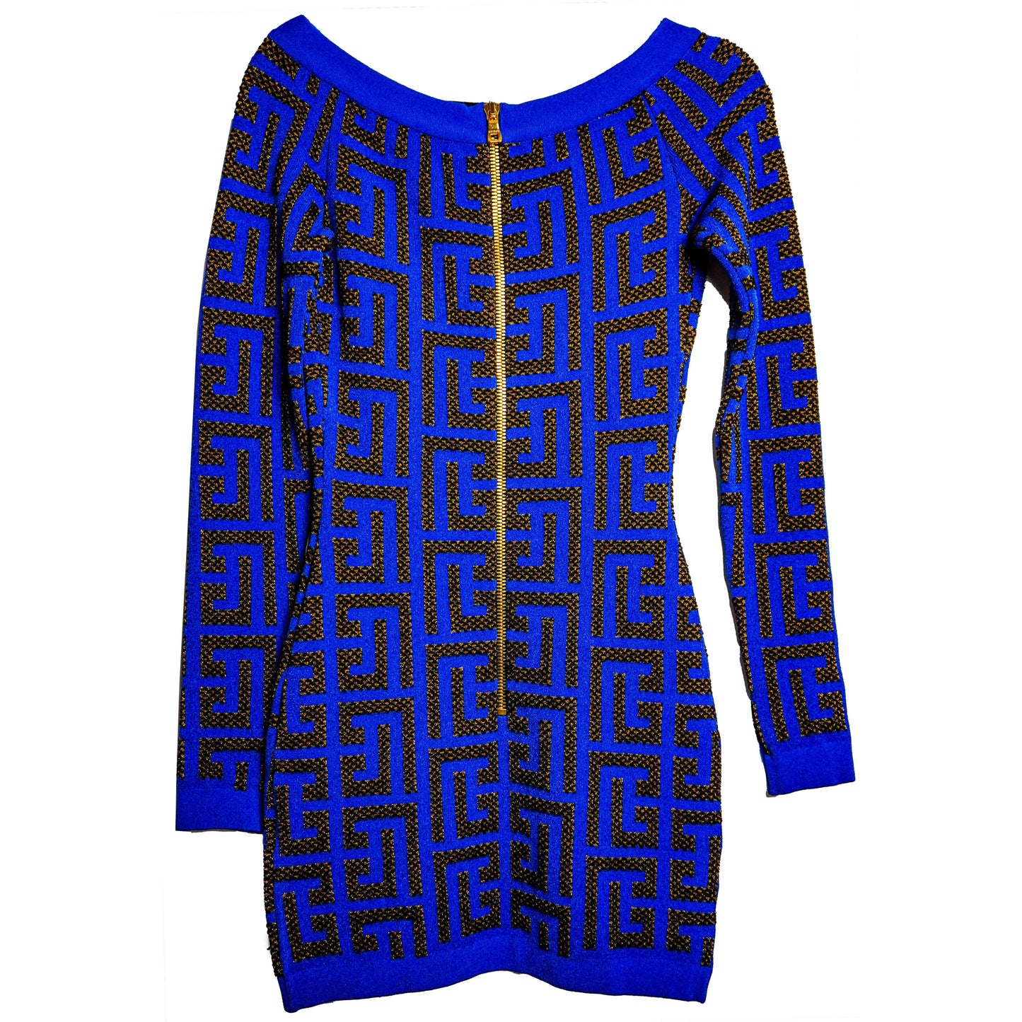 BALMAIN Dress with monogram pattern size 38