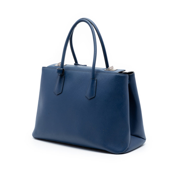 Prada Saffiano Cuir Turnlock Twin Sac