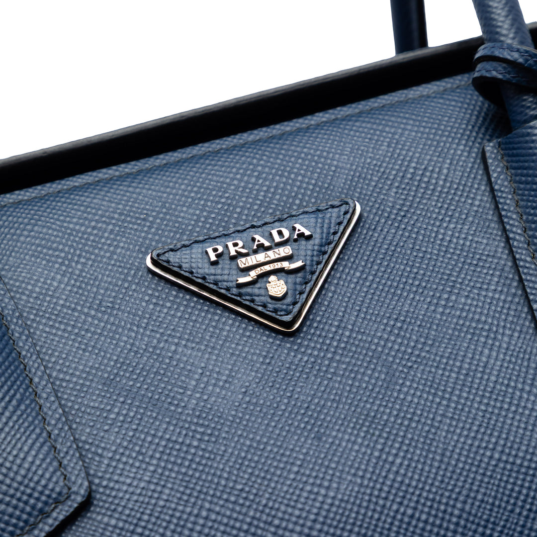 Prada Saffiano Cuir Turnlock Twin Sac