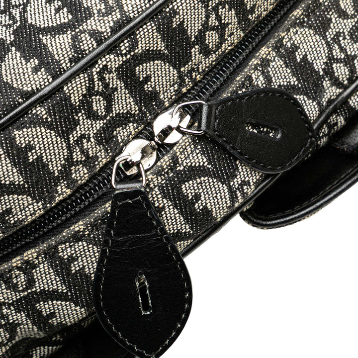 Diorissimo Canvas Double Saddle Bowler Bag Blue - Gaby Paris