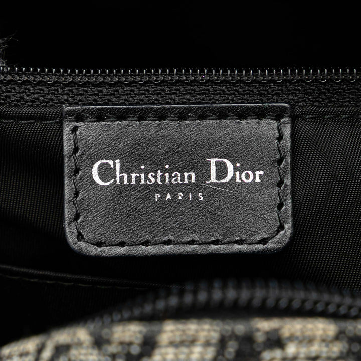 Diorissimo Canvas Double Saddle Bowler Bag Blue - Gaby Paris