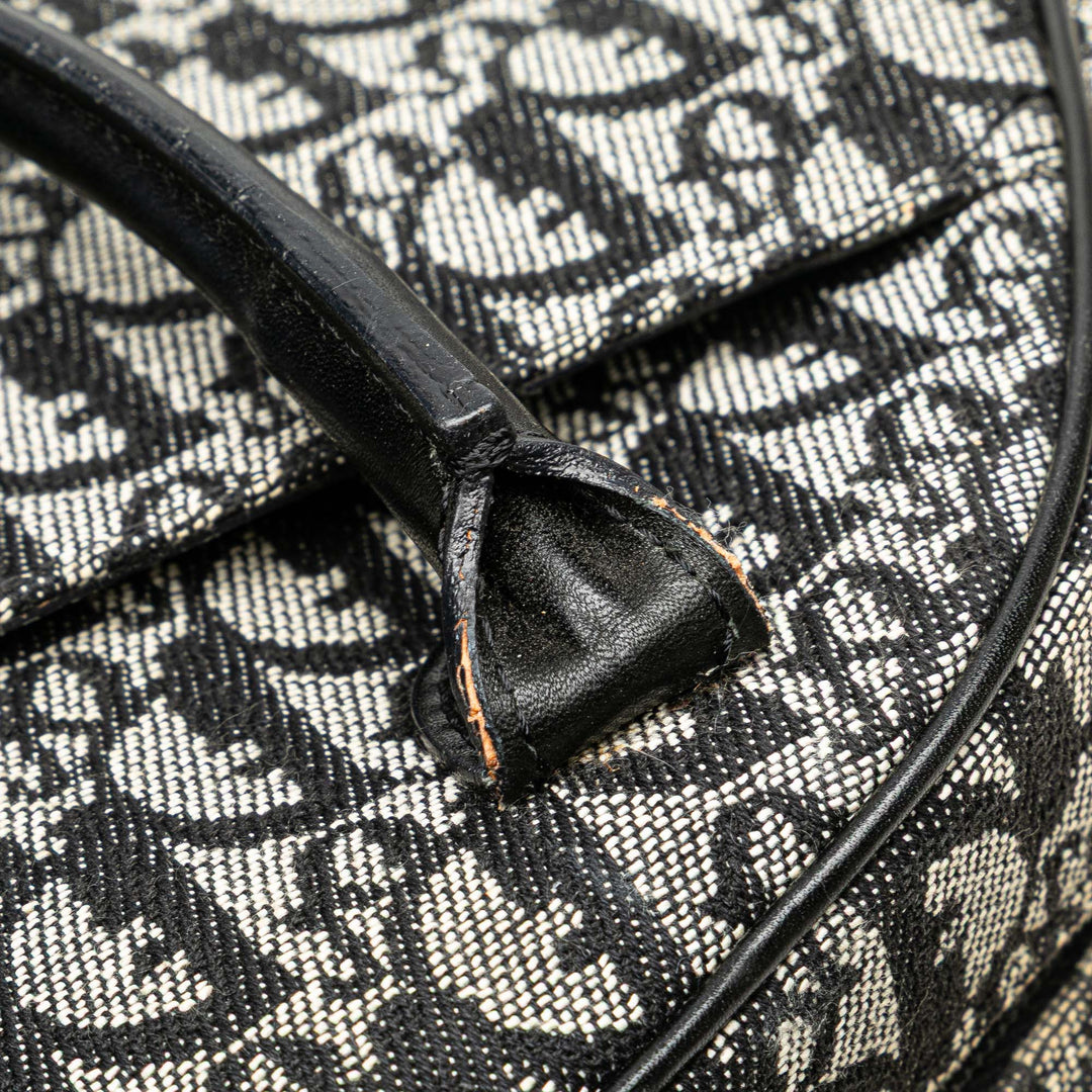 Diorissimo Canvas Double Saddle Bowler Bag Blue - Gaby Paris