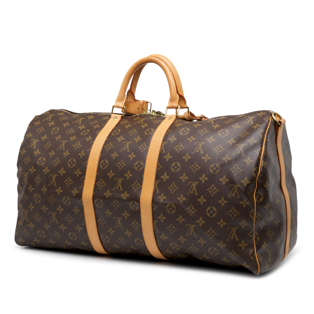 Louis Vuitton Monogram Keepall Bandouliere 55 Marron – GABY PARIS Authentique