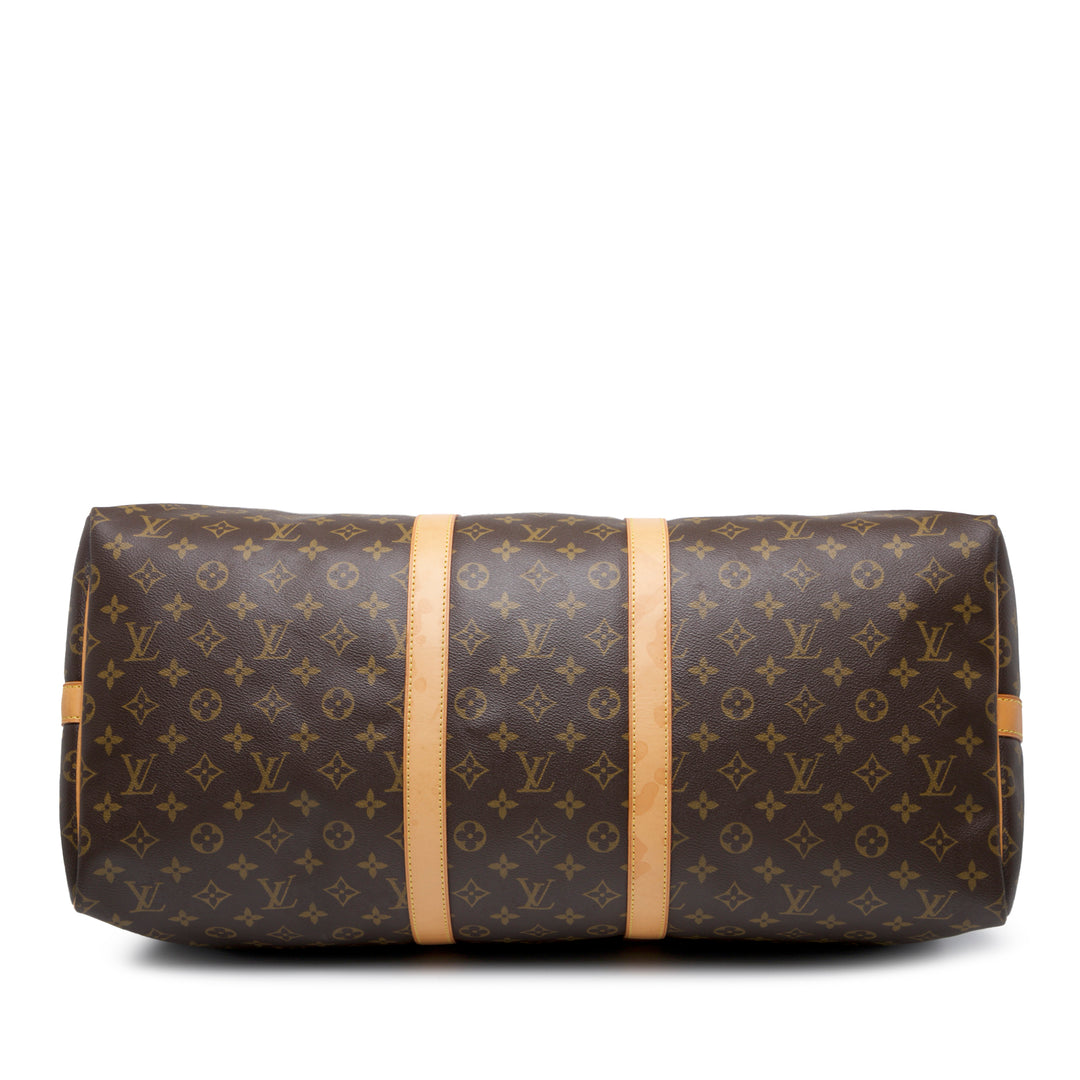 Louis Vuitton Monogram Keepall Bandouliere 55 Marron – GABY PARIS Authentique