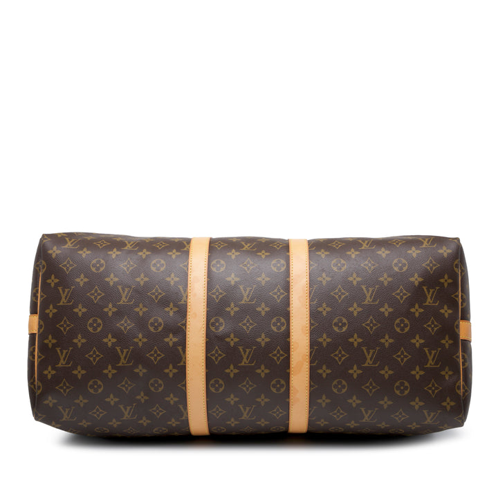 Louis Vuitton Monogram Keepall Bandouliere 55 Marron – GABY PARIS Authentique