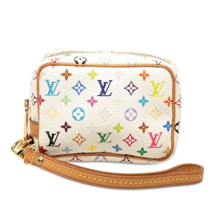 Louis Vuitton Trousse Wapity Monogram Multicolore Blanc – vue principale – GABY PARIS