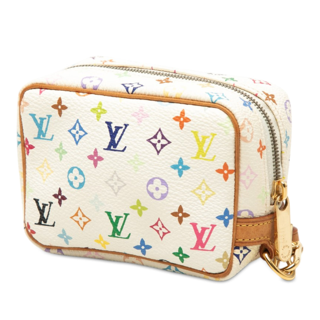 Louis Vuitton Trousse Wapity Monogram Multicolore Blanc – vue 2 – GABY PARIS