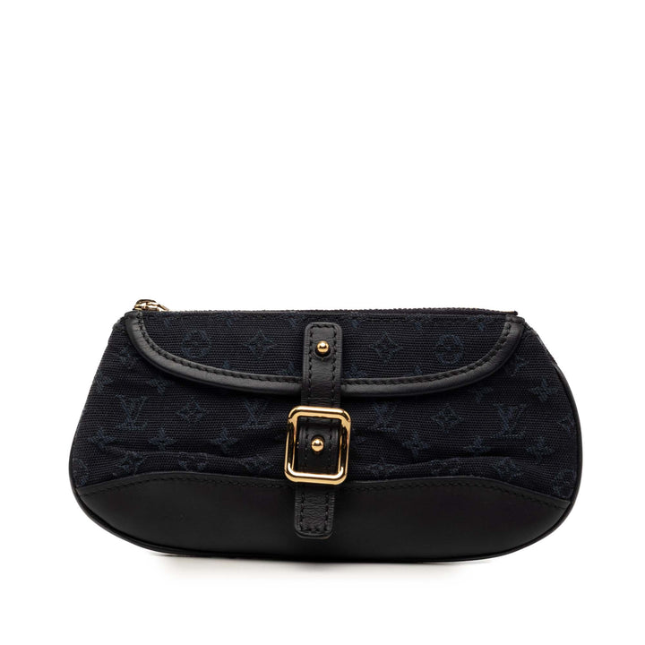 Lin Anne Sophie Pochette Mini Monogram Bleu