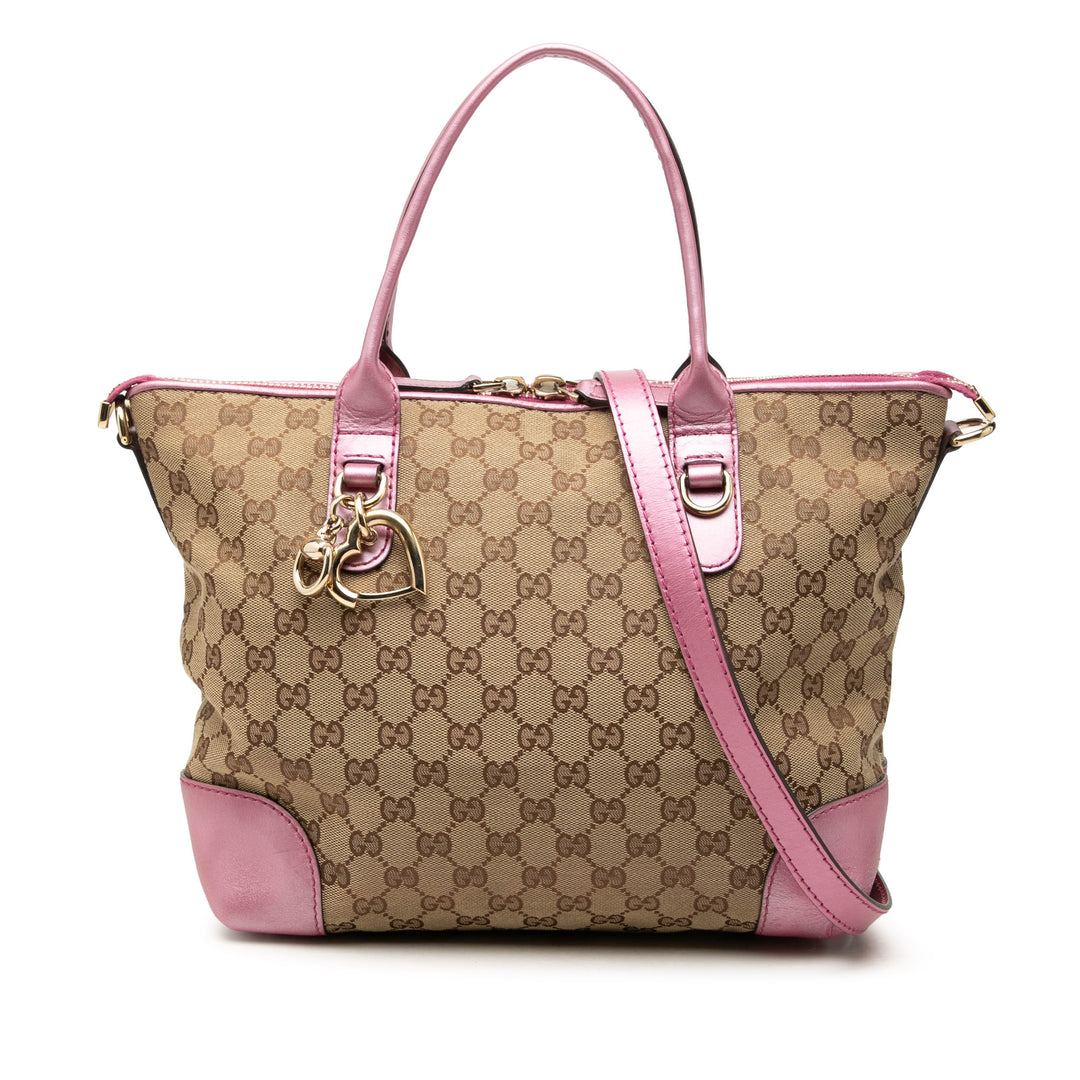 GG Heart Bit Sac Beige