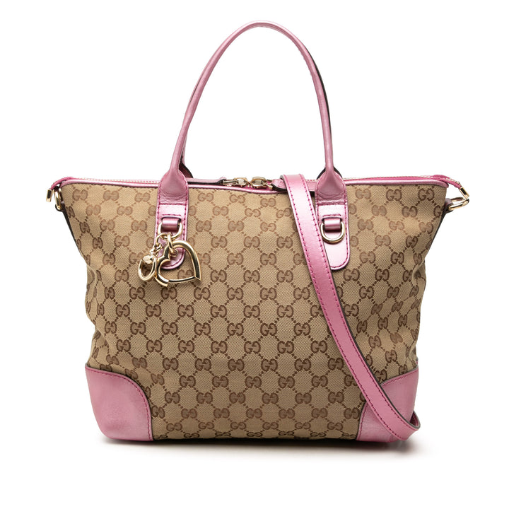 GG Heart Bit Sac Beige